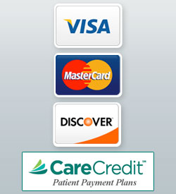 VISA, MasterCard, Discover, Care Credit 