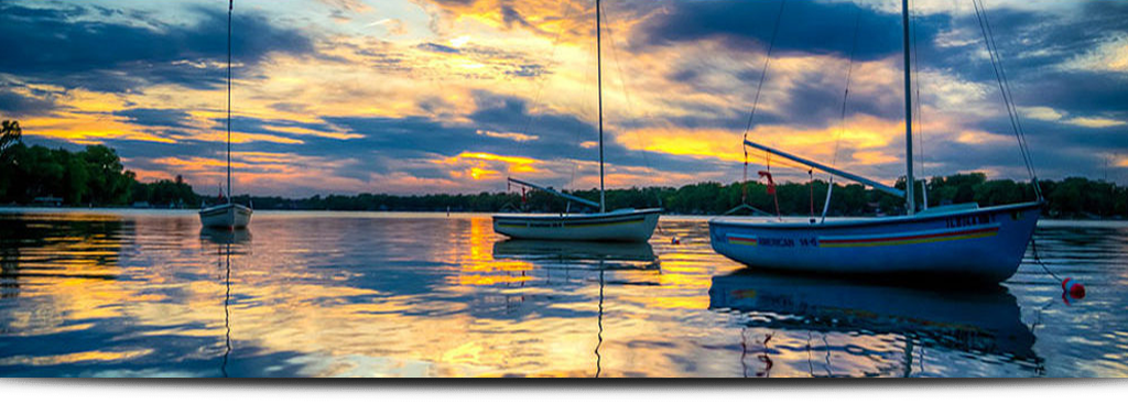 sailboats on crystal lake